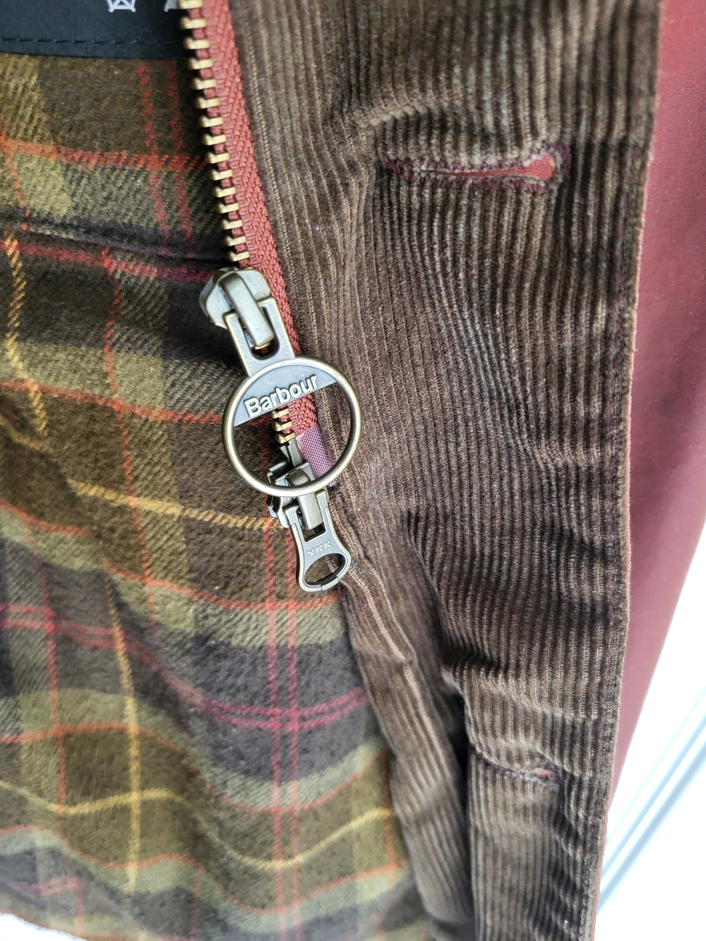 RARE Barbour Lutz Wax Jacket In Rust - Picture 10 of 12